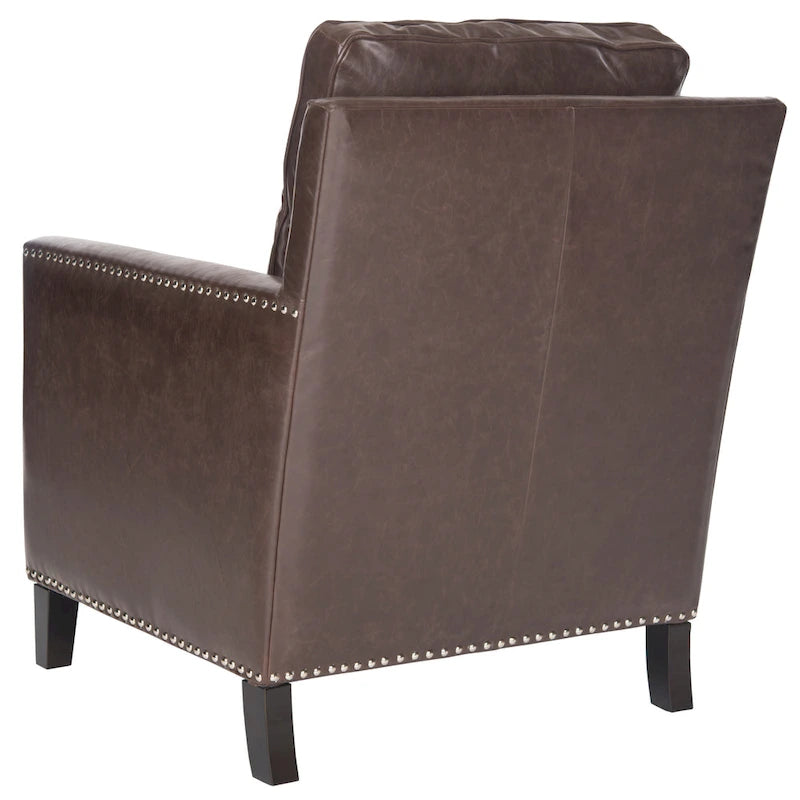 SAFAVIEH Kylee Peach Pink/ White Polyester Fabric Club Chair - 28.5 x 31.9 x 38.2 - 29Wx32Dx38H