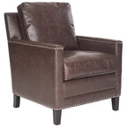 SAFAVIEH Kylee Peach Pink/ White Polyester Fabric Club Chair - 28.5 x 31.9 x 38.2 - 29Wx32Dx38H