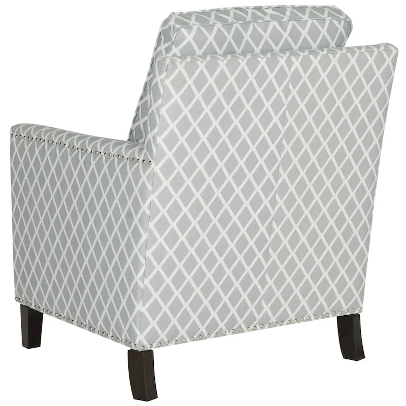 SAFAVIEH Kylee Peach Pink/ White Polyester Fabric Club Chair - 28.5 x 31.9 x 38.2 - 29Wx32Dx38H