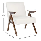 SAFAVIEH Manie Fauteuil - 27,6 L x 29,1 P x 34,3 H - 28Lx29Px34H