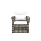 WestinTrends 6-Piece PE Rattan Wicker Outdoor Patio Conversation Sofa Set
