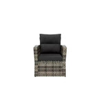 WestinTrends 6-Piece PE Rattan Wicker Outdoor Patio Conversation Sofa Set