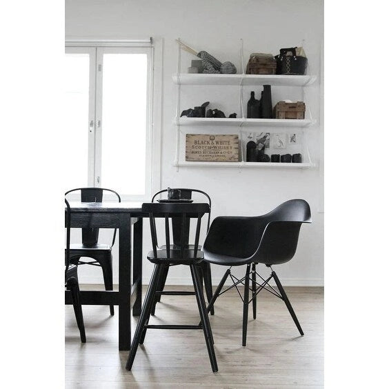 Chaise de salle à manger Eiffel avec coque moulée (lot de 2)