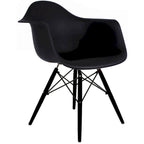 Chaise de salle à manger Eiffel avec coque moulée (lot de 2)