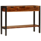 vidaXL Sideboard with 3 Drawers 43.3x13.8x29.5 Solid Sheesham Wood