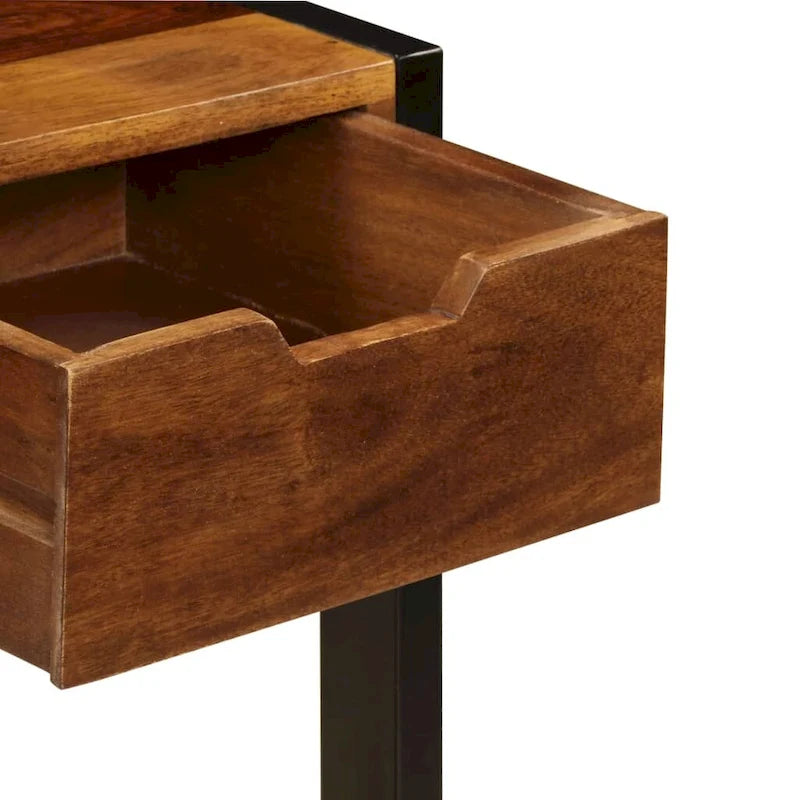 vidaXL Bahut à 3 tiroirs 110 x 35 x 75 cm Bois de Sesham massif