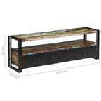 vidaXL TV Stand TV Console Sideboard TV Unit Home Media Unit Cupboard Cabinet - 47.2x11.8x15.7