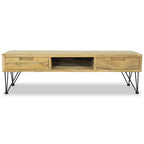vidaXL Meuble TV 120x35x35 cm Bois de teck massif