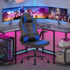 FDW PC Gaming Chair Office Chair Desk Chair with Lumbar Support Flip Up Arms Headrest