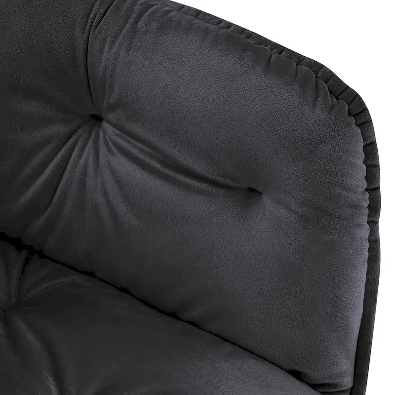 Ivinta Lot de 2 chaises de salle à manger capitonnées, chaise d'appoint avec pieds plaqués or massif