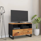 vidaXL Meuble TV 70x33x46 cm Bois de manguier massif