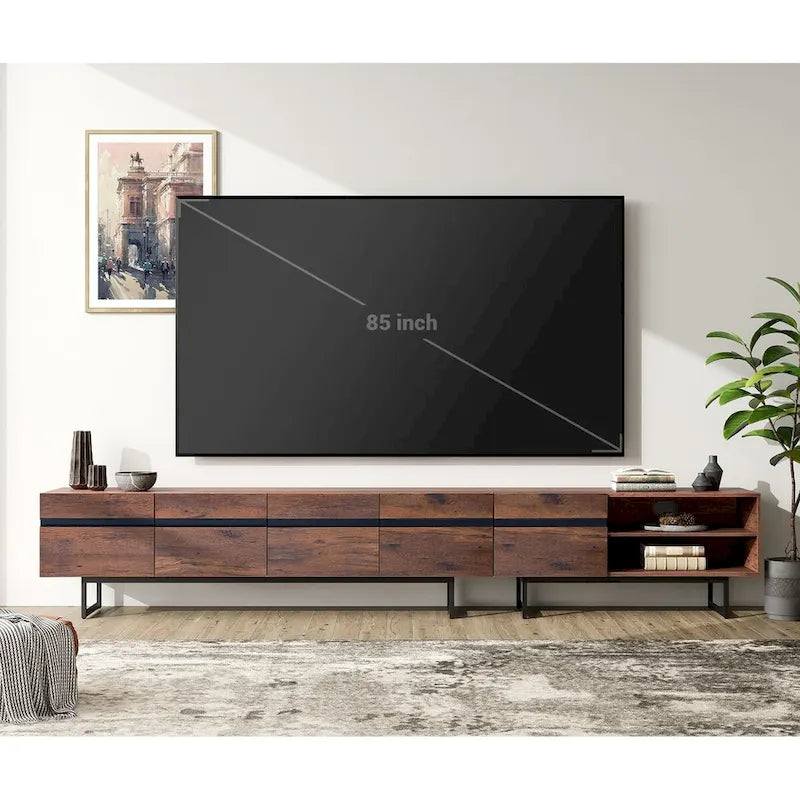 WAMPAT Modern TV Stand and Coffee Table Set of 2