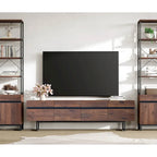 WAMPAT Modern TV Stand and Coffee Table Set of 2