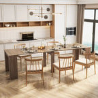 Table à manger multifonctionnelle extensible en bois