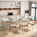 Table à manger multifonctionnelle extensible en bois