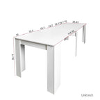 Table à manger multifonctionnelle extensible en bois