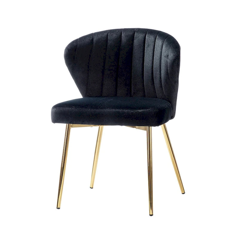Chaise d'appoint Barbara avec piètement en métal (lot de 4) par HULALA HOME