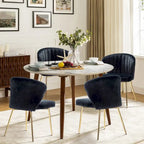 Chaise d'appoint Barbara avec piètement en métal (lot de 4) par HULALA HOME