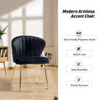 Chaise d'appoint Barbara avec piètement en métal (lot de 4) par HULALA HOME