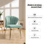 Chaise d'appoint Barbara avec piètement en métal (lot de 4) par HULALA HOME