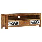 Meuble TV vidaXL 120x30x40 cm Bois de Sesham Massif