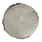 18 Brown Solid Texture Diamond Round Pouf Ottoman