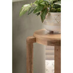 Kate and Laurel Stuart Wood Side Table, 14x14x20, Natural