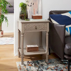 SAFAVIEH Heide Table d'appoint à 1 tiroir - 19 l x 15,8 P x 26 H - 19Lx16Px26H