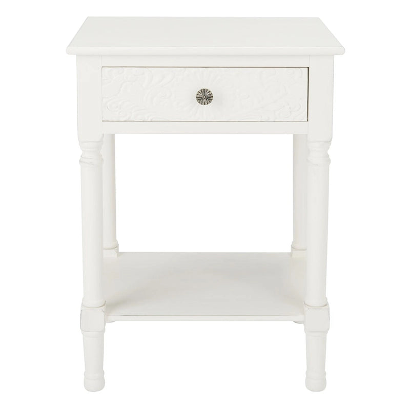 SAFAVIEH Heide Table d'appoint à 1 tiroir - 19 l x 15,8 P x 26 H - 19Lx16Px26H