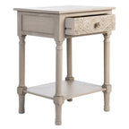 SAFAVIEH Heide Table d'appoint à 1 tiroir - 19 l x 15,8 P x 26 H - 19Lx16Px26H