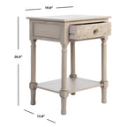 SAFAVIEH Heide Table d'appoint à 1 tiroir - 19 l x 15,8 P x 26 H - 19Lx16Px26H