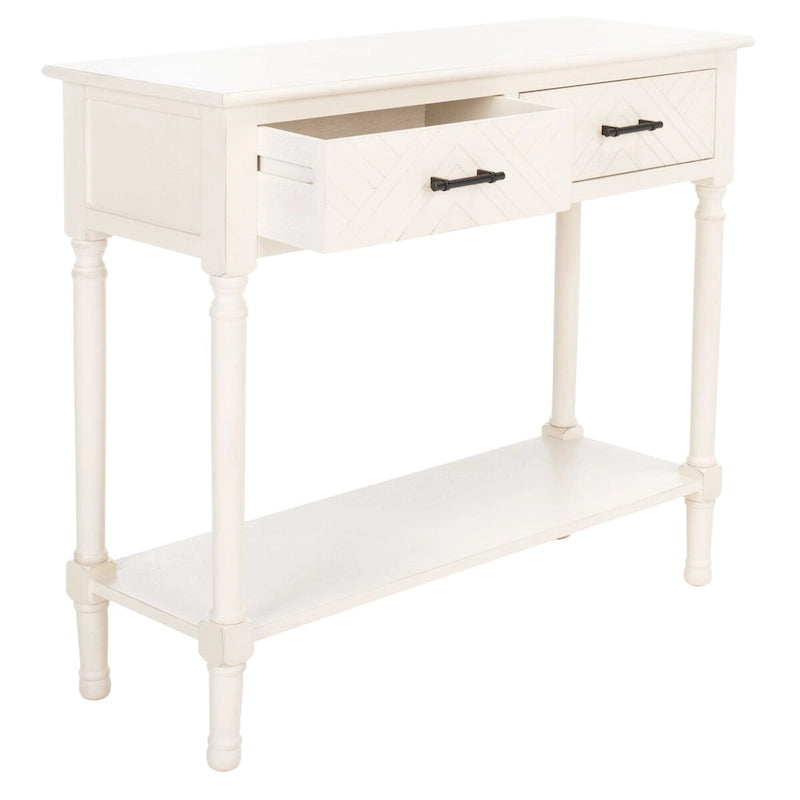 SAFAVIEH Eryka 2-Drawer Console Table - 35.5 W x 13 L x 29.5 H - 36Wx13Dx30H