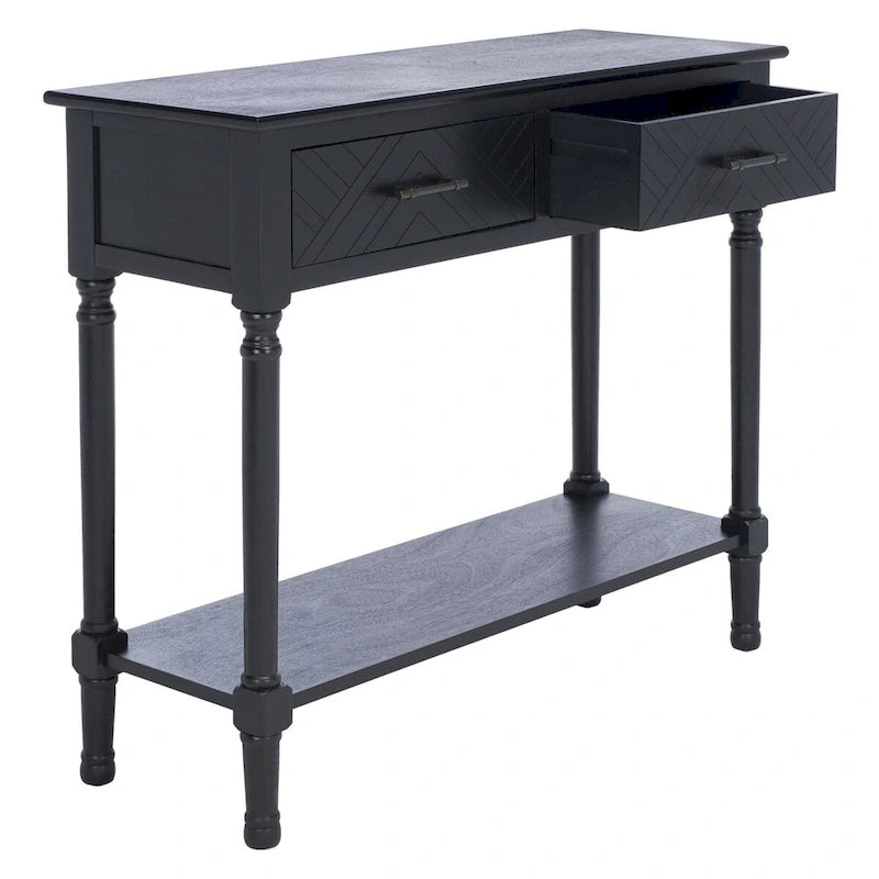 SAFAVIEH Eryka 2-Drawer Console Table - 35.5 W x 13 L x 29.5 H - 36Wx13Dx30H