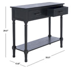 SAFAVIEH Eryka 2-Drawer Console Table - 35.5 W x 13 L x 29.5 H - 36Wx13Dx30H