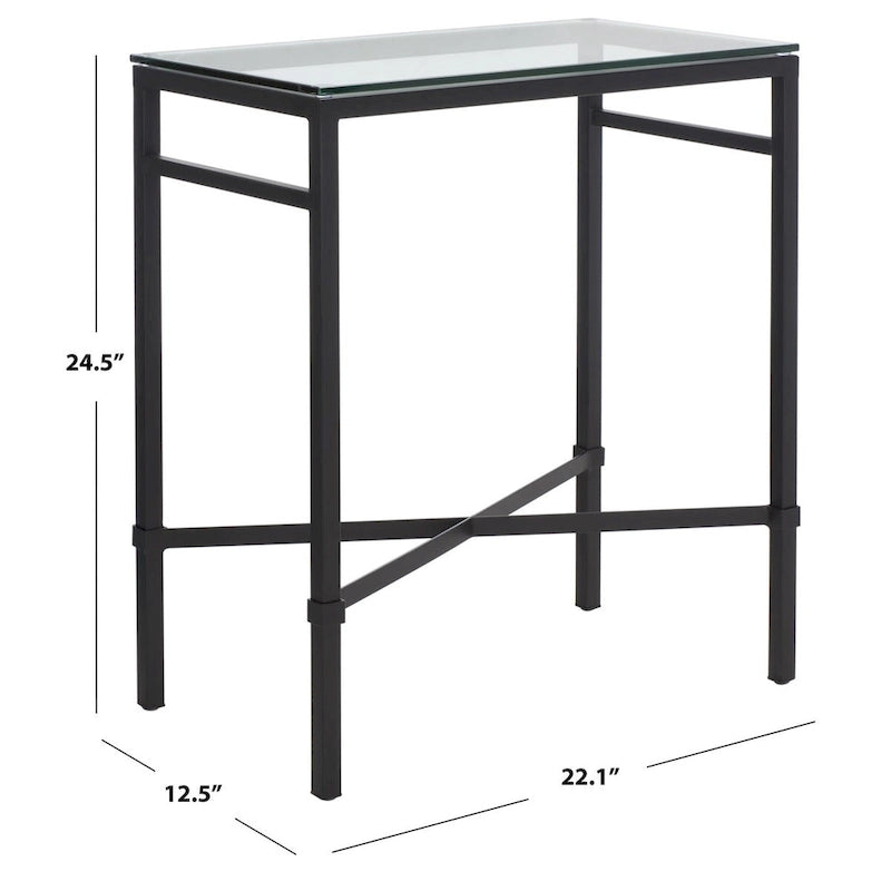 Table d'appoint Vallie SAFAVIEH Couture - 22 L x 13 P x 25 H - 22Lx13Px25H