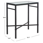 Table d'appoint Vallie SAFAVIEH Couture - 22 L x 13 P x 25 H - 22Lx13Px25H