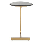 SAFAVIEH Marjorie Table d'appoint en C – Noir/Doré – 19 x 15 x 25 – 19L x 15P x 25H