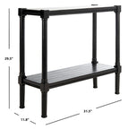 SAFAVIEH Novella Bottom Shelf Console Table - 31.5 W x 11.8 L x 29.5 H - 32Wx12Dx30H
