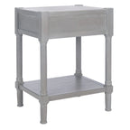 SAFAVIEH Elianne 1-Drawer Accent Table - 19 W x 15.8 L x 26 H - 19Wx16Dx26H
