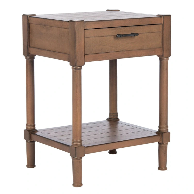 SAFAVIEH Elianne 1-Drawer Accent Table - 19 W x 15.8 L x 26 H - 19Wx16Dx26H
