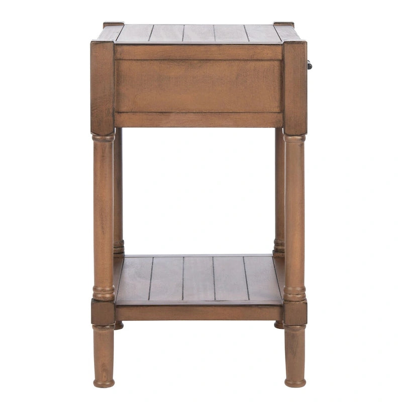 SAFAVIEH Elianne 1-Drawer Accent Table - 19 W x 15.8 L x 26 H - 19Wx16Dx26H