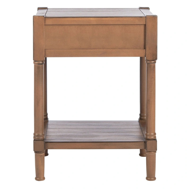 SAFAVIEH Elianne 1-Drawer Accent Table - 19 W x 15.8 L x 26 H - 19Wx16Dx26H