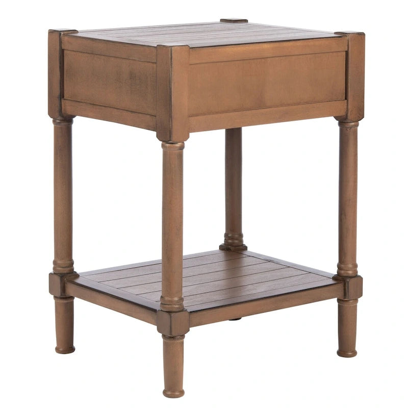 SAFAVIEH Elianne 1-Drawer Accent Table - 19 W x 15.8 L x 26 H - 19Wx16Dx26H