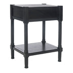 SAFAVIEH Elianne 1-Drawer Accent Table - 19 W x 15.8 L x 26 H - 19Wx16Dx26H
