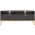 SAFAVIEH Alyse 2-Drawer 2-Shelf Entertainment Media Stand (Fits Up To 65 Flatscreen TV) - 60.4 In. x 15.6 In. x 24.8 In.