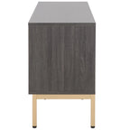 SAFAVIEH Alyse 2-Drawer 2-Shelf Entertainment Media Stand (Fits Up To 65 Flatscreen TV) - 60.4 In. x 15.6 In. x 24.8 In.