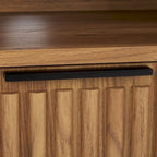 SAFAVIEH Alyse 2-Drawer 2-Shelf Entertainment Media Stand (Fits Up To 65 Flatscreen TV) - 60.4 In. x 15.6 In. x 24.8 In.
