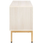 SAFAVIEH Alyse 2-Drawer 2-Shelf Entertainment Media Stand (Fits Up To 65 Flatscreen TV) - 60.4 In. x 15.6 In. x 24.8 In.