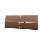 Nexera Denali 4 Piece Bedroom Set, Walnut and White