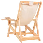 Jiallo Romantic Collection Canvas Sling Chairs with Cup and Wine Holder and end table